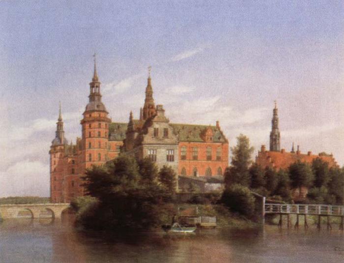 Ferdinand Roybet federiksborg castle oil painting picture